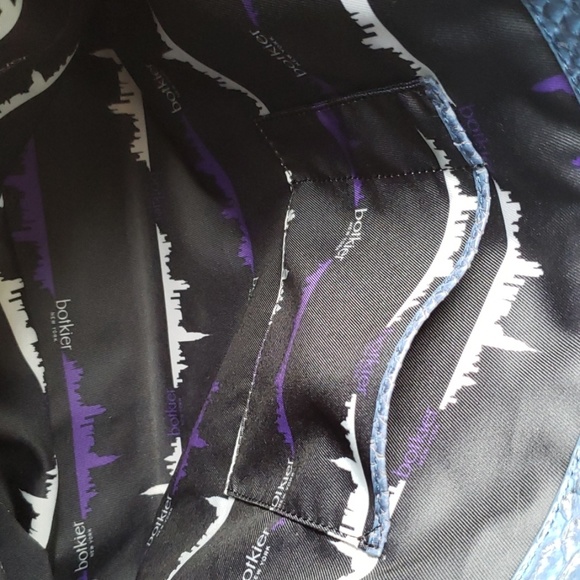 Botkier Soho Python Tote, Blue - Picture 7 of 8